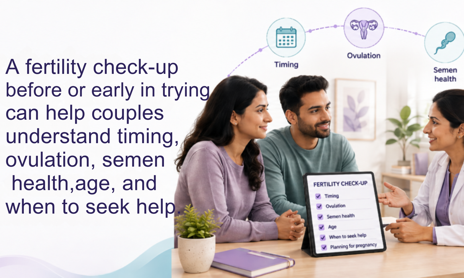 Before you spend months trying, consider one clear fertility check-up.
