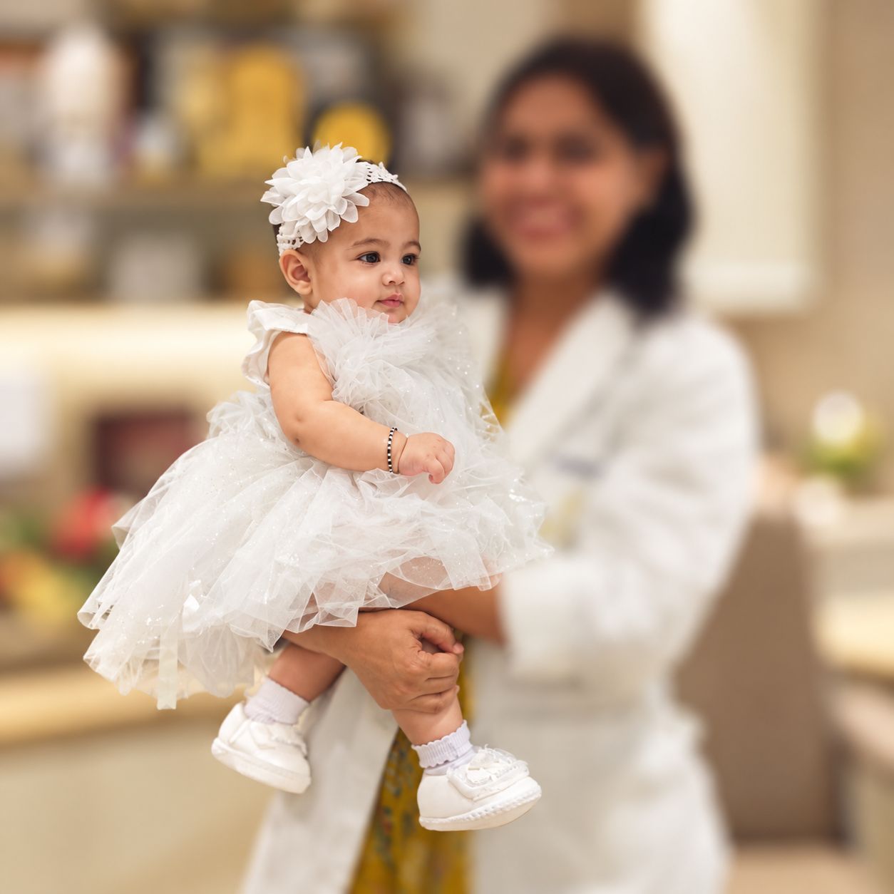 A tiny bundle of joy and a heart full of happiness.